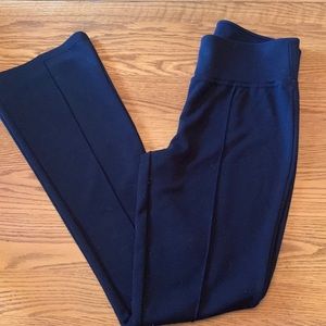 Pants ladies stretch high waist premium material pleated flared Sz med